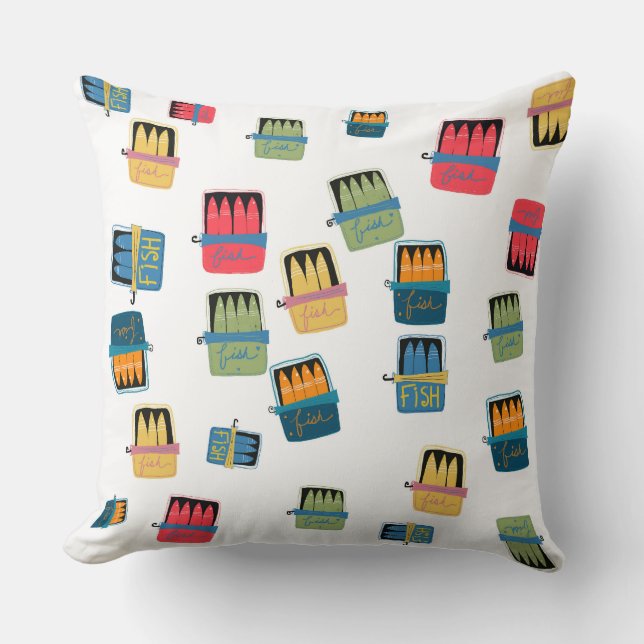 Viskussen in blik kussen (Voorkant)