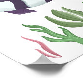 Viskwekerijposter Zeedier Kinderkamer Decoratie (Hoek)