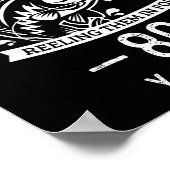 Vislegend 80 jaar verjaardagscadeau voor vis poster (Hoek)