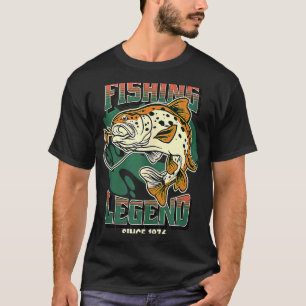 Vislegend Snoekbaars Visser Sinds 1976 De T-shirt
