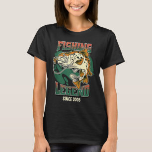 Vislegende Forel Baars Visser Sinds 2005 De T-shirt