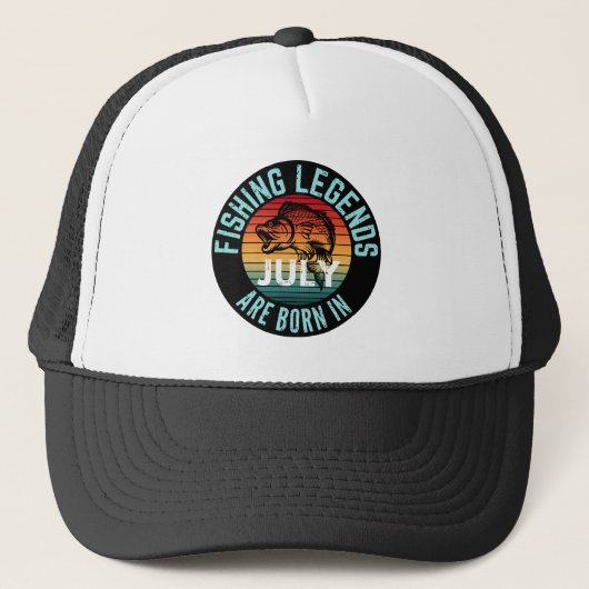 VISLEGENDES WORDEN IN JULI GEBOREN TRUCKER PET (Voorkant)