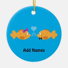 visliefde keramisch ornament