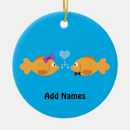 visliefde keramisch ornament (Voorkant)