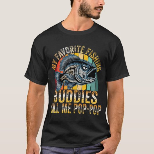 Visliefde Oma Bass Visvangst Shirts (Voorkant)