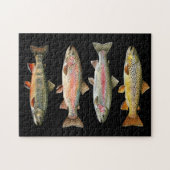 Visliefhebber – Forel Vissen Design Legpuzzel (Horizontaal)
