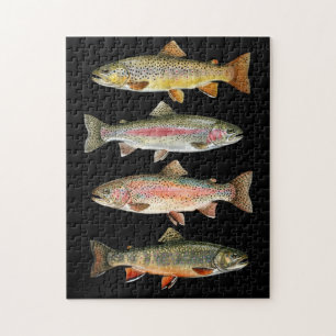 Visliefhebber – Forel Vissen Design Legpuzzel