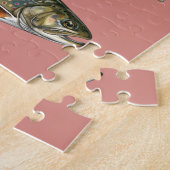 Visliefhebber – Forel Vissen Ontwerp Legpuzzel (Zijkant)