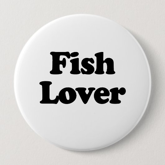 Visliefhebber Ronde Button 4,0 Cm (Voorkant)