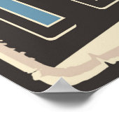 visliefhebbers met een coole retro poster (Hoek)