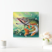  visliefhebbers thuis kantoor decor klok (Huis)