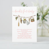 Vislijn boeken voor baby Meisje kaart (Staand voorkant)