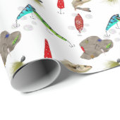Vislokmiddelen met bellen cadeaupapier (Rol Hoek)