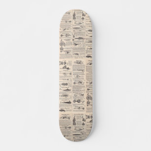 Vislokmiddelen Reclame Visser Kunst Persoonlijk Skateboard