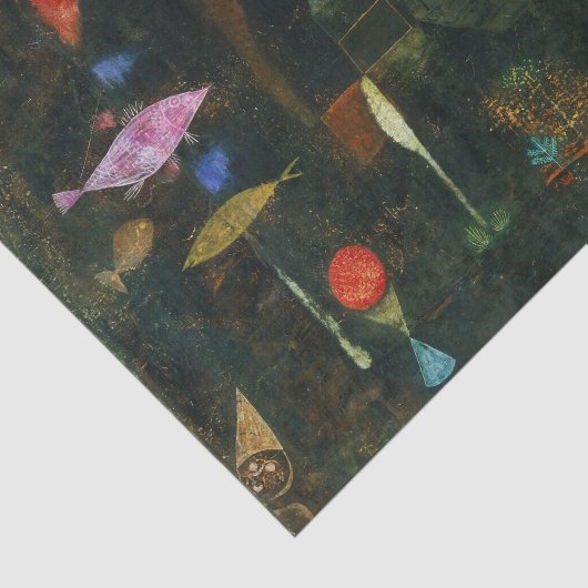 Vismagie, Paul Klee Abstracte kunst Tissuepapier (Detail)