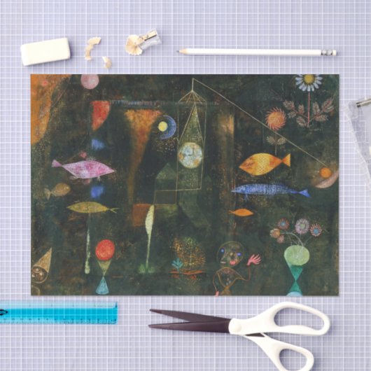 Vismagie, Paul Klee Abstracte kunst Tissuepapier (Craft)