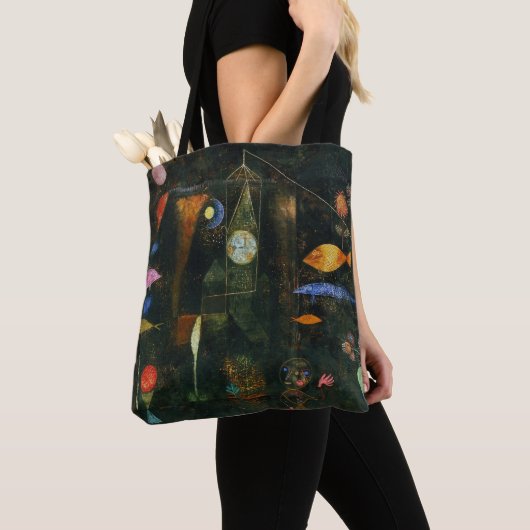 Vismagie, Paul Klee Abstracte kunst Tote Bag (Dichtbij)