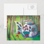 Vismagische schuring in het bos briefkaart (Voorkant / Achterkant)