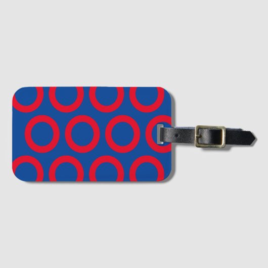 Visman Donut Phish Ontwerp Bagage Label (Voorkant (horizontaal))