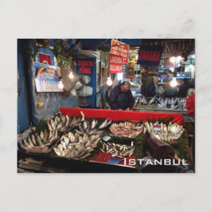 Vismarkt - Istanbul Briefkaart