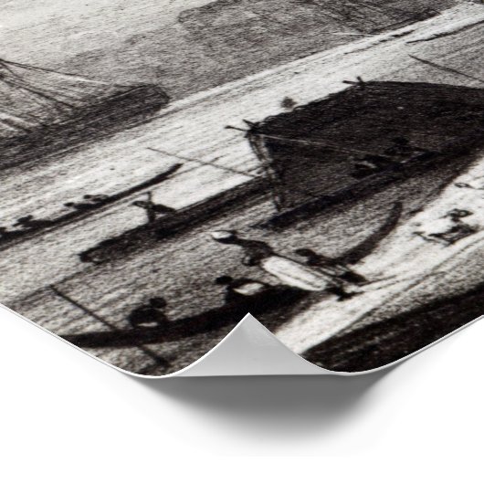 Vismarkt, Paramribo Poster (Hoek)