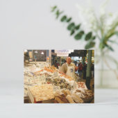 Vismarkt Seattle Washington Briefkaart (Staand voorkant)
