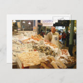 Vismarkt Seattle Washington Briefkaart (Voorkant / Achterkant)