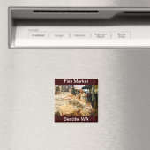 Vismarkt Seattle Washington Magneet (Insitu (Vaatwasser))