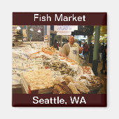 Vismarkt Seattle Washington Magneet (Voorkant)