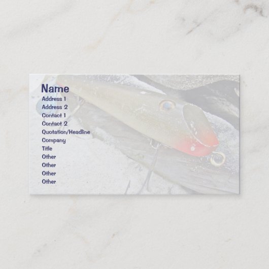  vismeester Jerry Sylvester Flaptail Lure Visitekaartje (Voorkant)