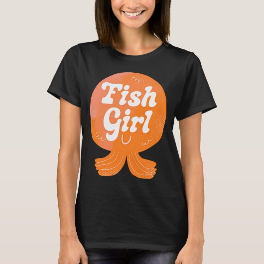 Vismeisje Badge T-shirt (Voorkant)
