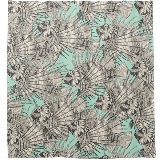 vismijn douchegordijn (Voorkant)