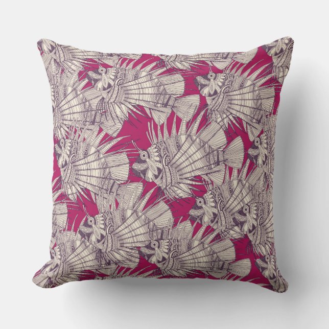 vismirage-bes kussen (Voorkant)