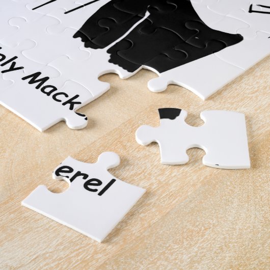 Vismonger biedt Vicar Heilige Makreel Cartoon Legpuzzel (Zijkant)