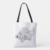 vismonster 2 tote bag (Achterkant)