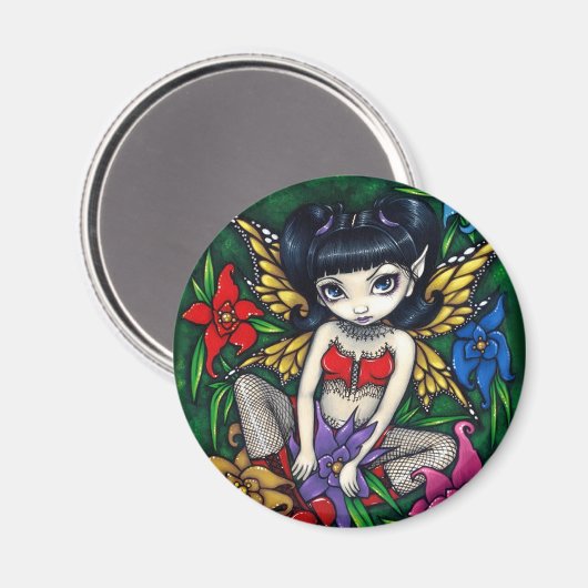 "Visnetten en Bloemen" Magneet (Voorkant / Achterkant)