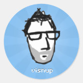 Visnu sticker (blauw) (Voorkant)