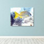 Visonderwater Canvas Afdruk (Insitu (Houten vloer))