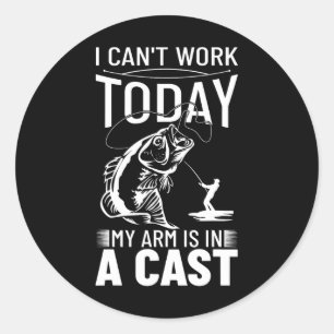 Visontwerp Ik Kan Helemaal Niet Werken Vandaag Mij Ronde Sticker