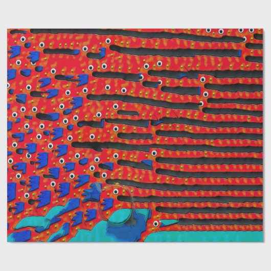 visoog Abstract Cadeaupapier (Vlak)