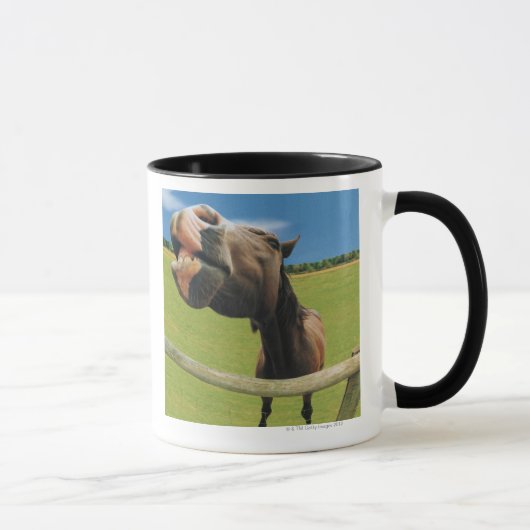 Visoog Uitzicht van paarden Mok (Rechts)