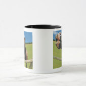 Visoog Uitzicht van paarden Mok (Midden)