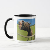 Visoog Uitzicht van paarden Mok (Links)