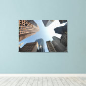 Visooglens van gebouwen, Boston, VS Canvas Afdruk (Insitu (Houten vloer))