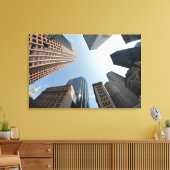 Visooglens van gebouwen, Boston, VS Canvas Afdruk (Insitu (Woonkamer))