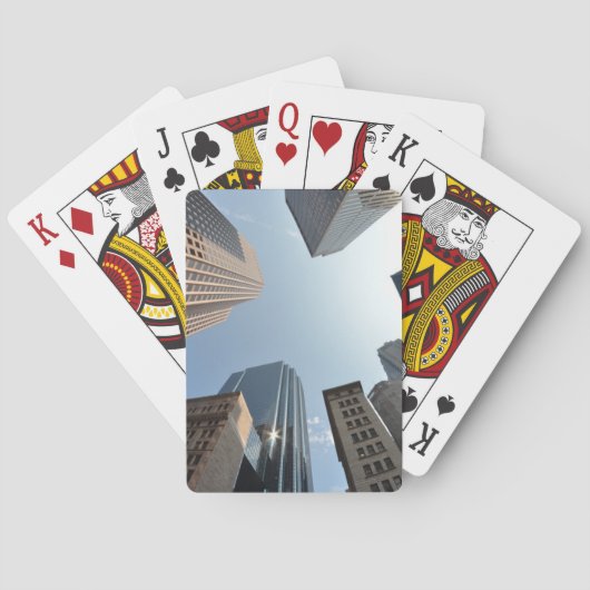 Visooglens van gebouwen, Boston, VS Pokerkaarten (Achterkant)