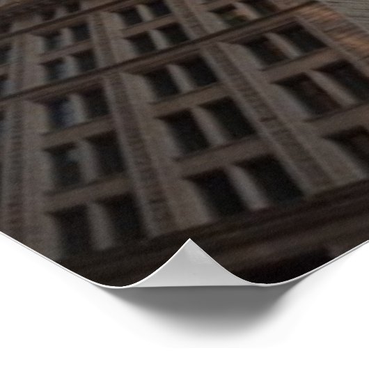 Visooglens van gebouwen, Boston, VS Poster (Hoek)