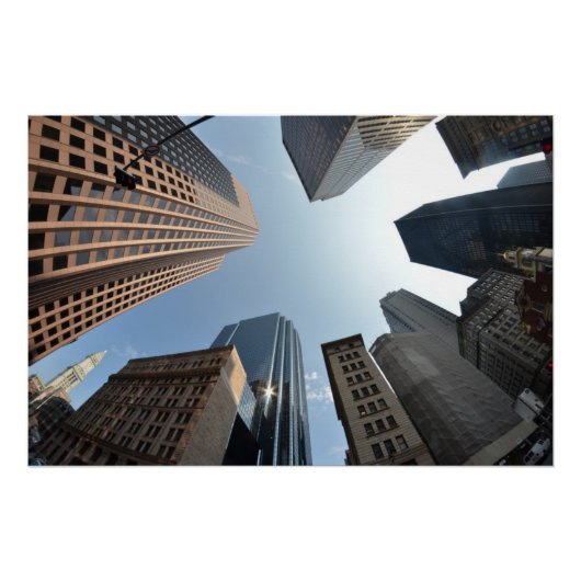 Visooglens van gebouwen, Boston, VS Poster (Voorkant)