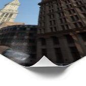 Visooglens van gebouwen, Boston, VS Poster (Hoek)