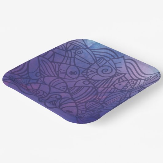 Vispaars Papieren Bordje (Gebogen)